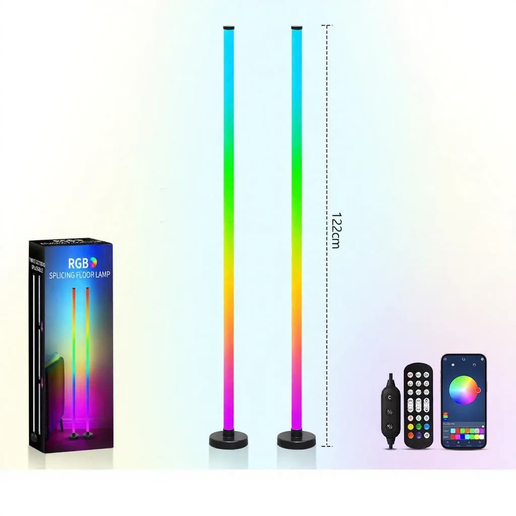 RGB állólámpa zenei szinkronnal, 360°-os fényléssel, app vezérléssel gaminghez