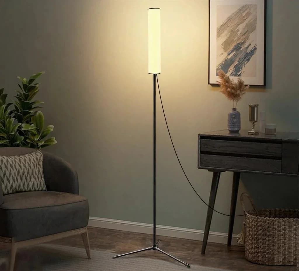 Állítható magasságú LED állólámpa tripod talppal és három színmóddal