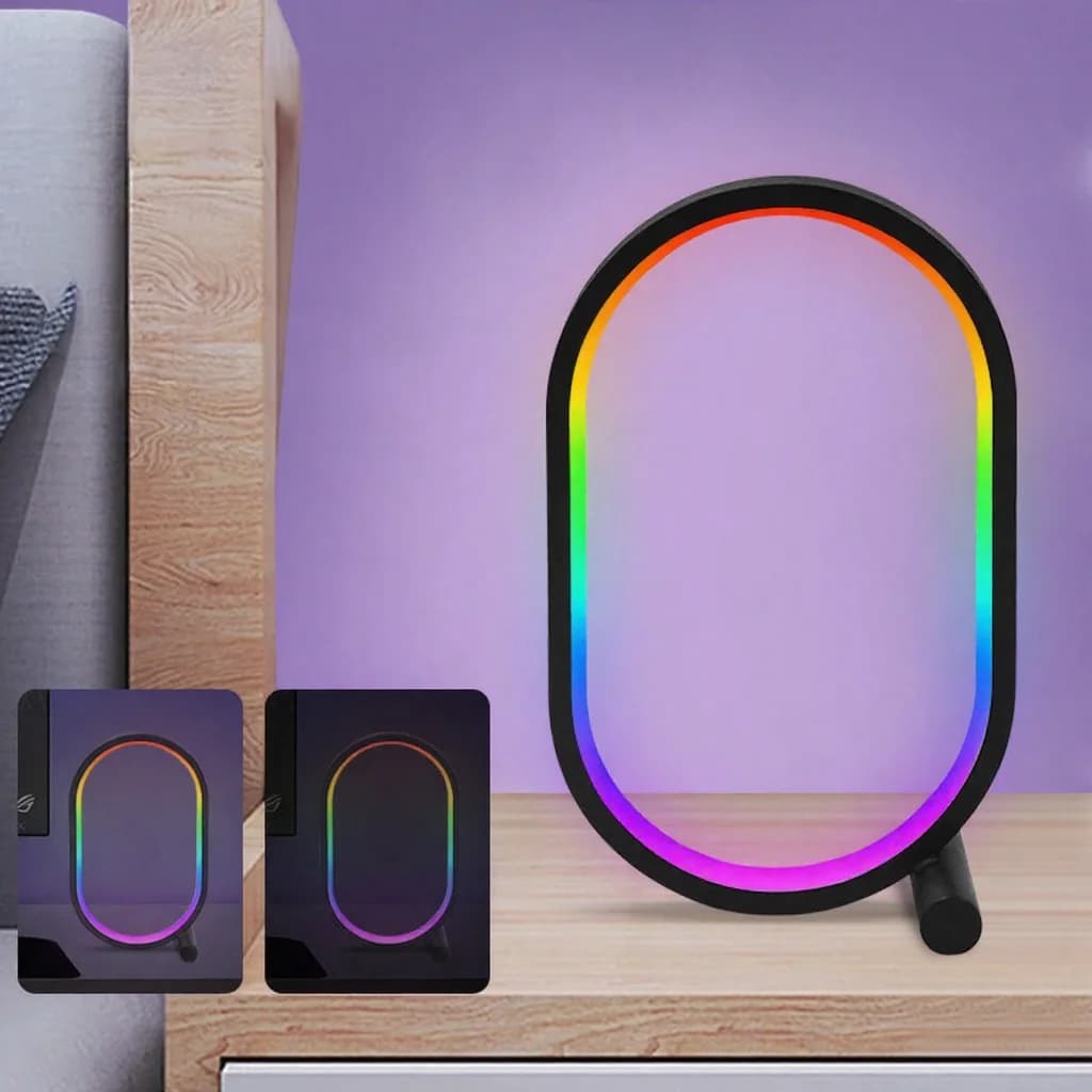 RGB zenei szinkron asztali lámpa alkalmazásvezérléssel és hangreaktív fényekkel