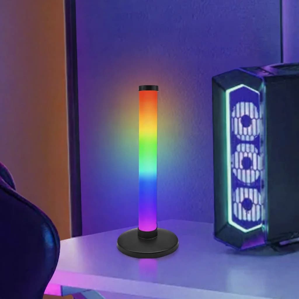 RGB hangulatvilágítás asztali gaminghez, hangreaktív