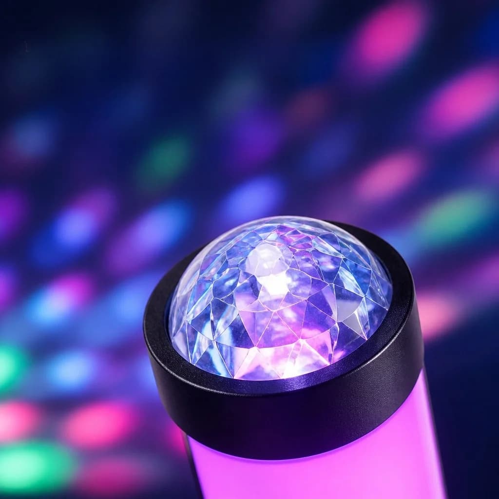RGB vetítő hangulatlámpa zene szinkronnal és távirányítóval
