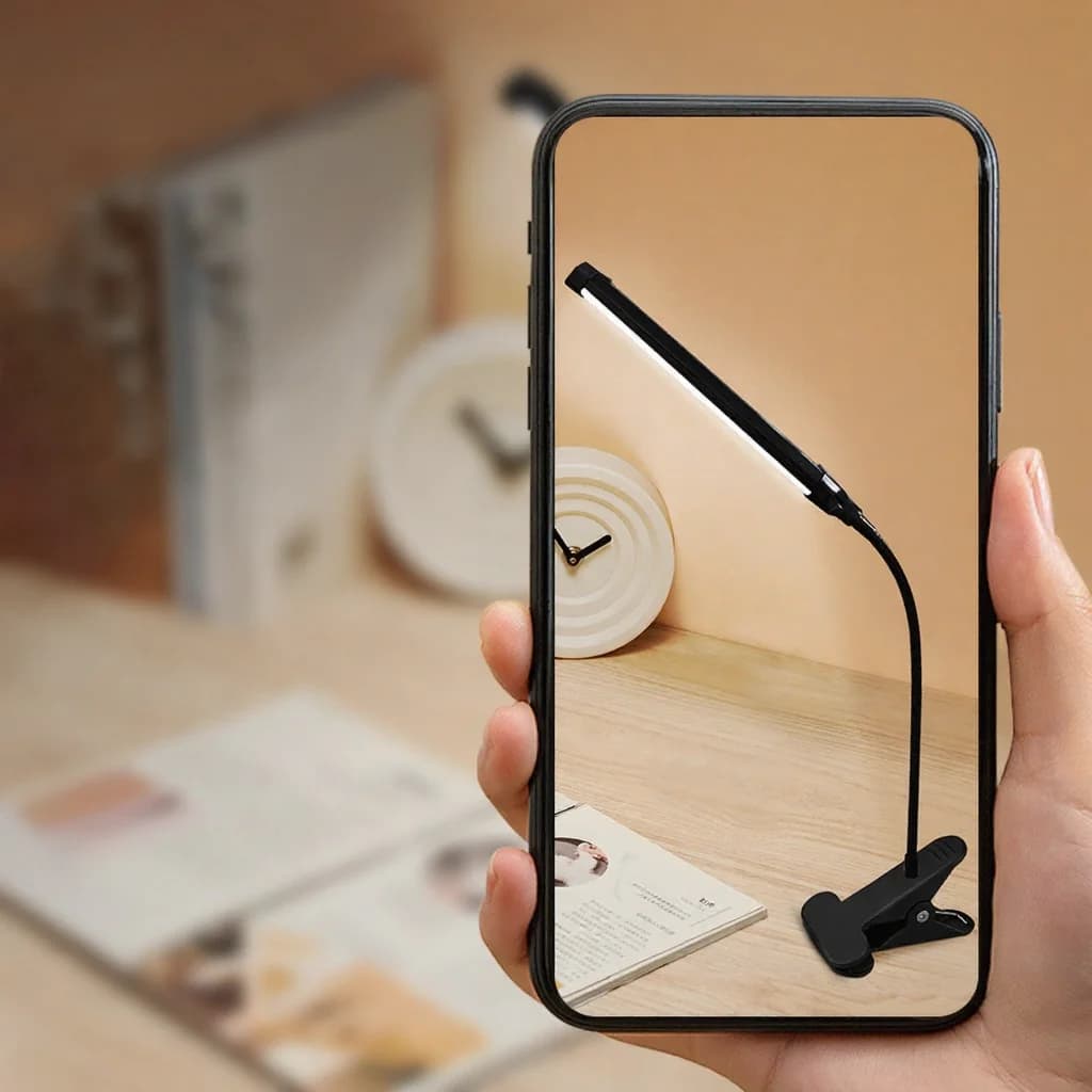 USB-s LED csipeszes asztali lámpa olvasáshoz és tanuláshoz