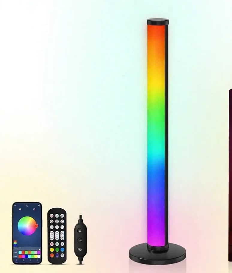RGB LED asztali lámpa hangreakcióval és app vezérléssel
