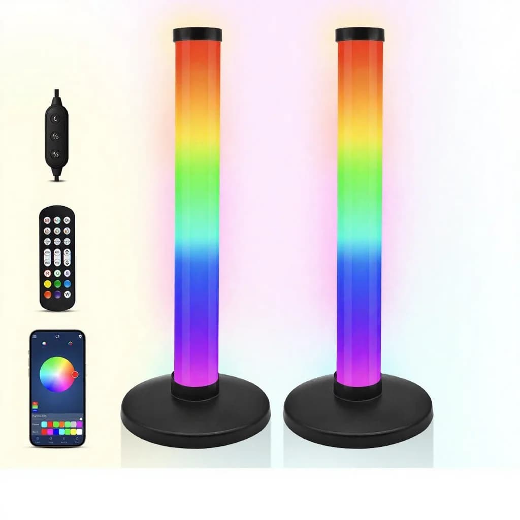 RGB hangulatvilágítás hangszinkronnal és app vezérléssel íróasztalra