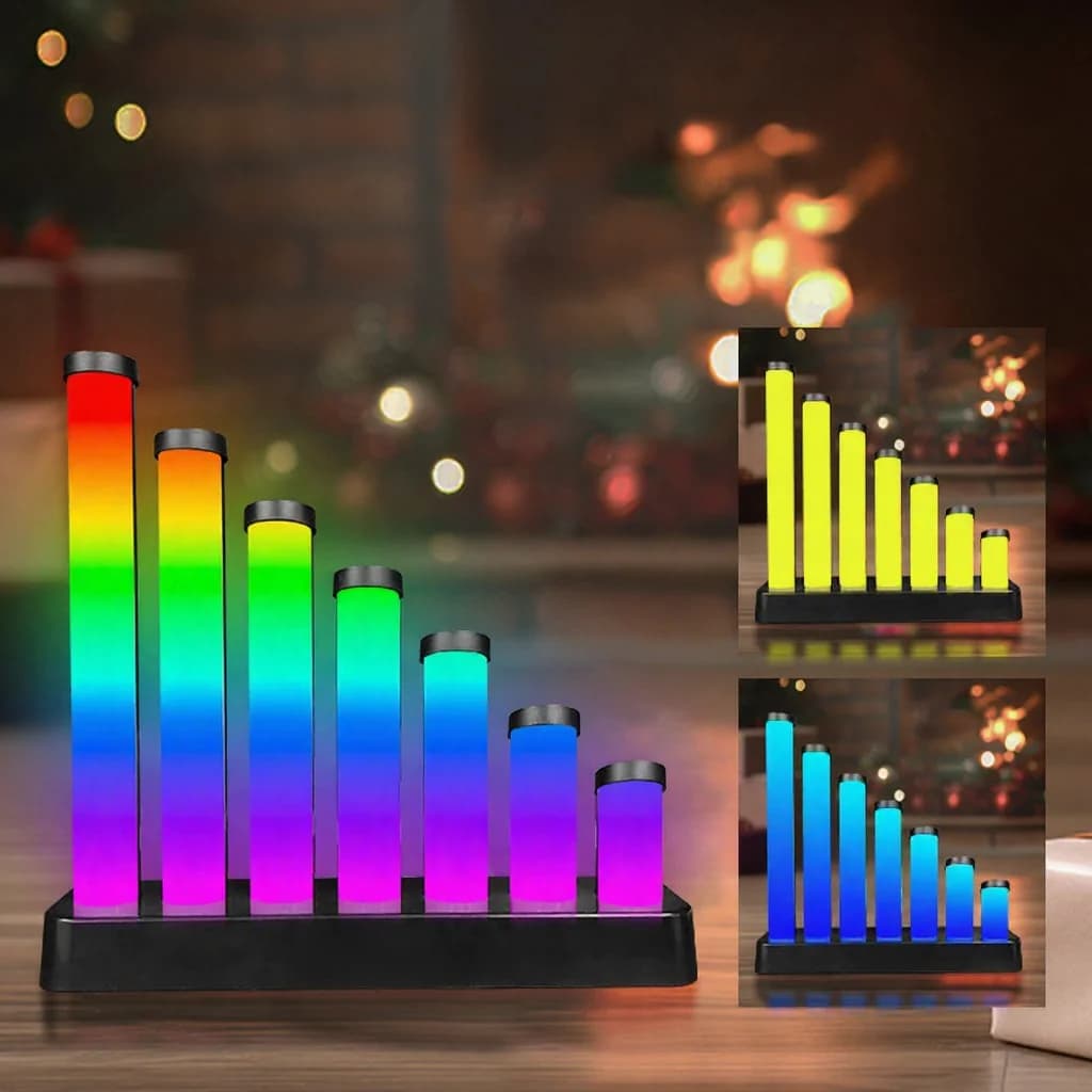 RGB hangreaktív LED asztali lámpa app vezérléssel