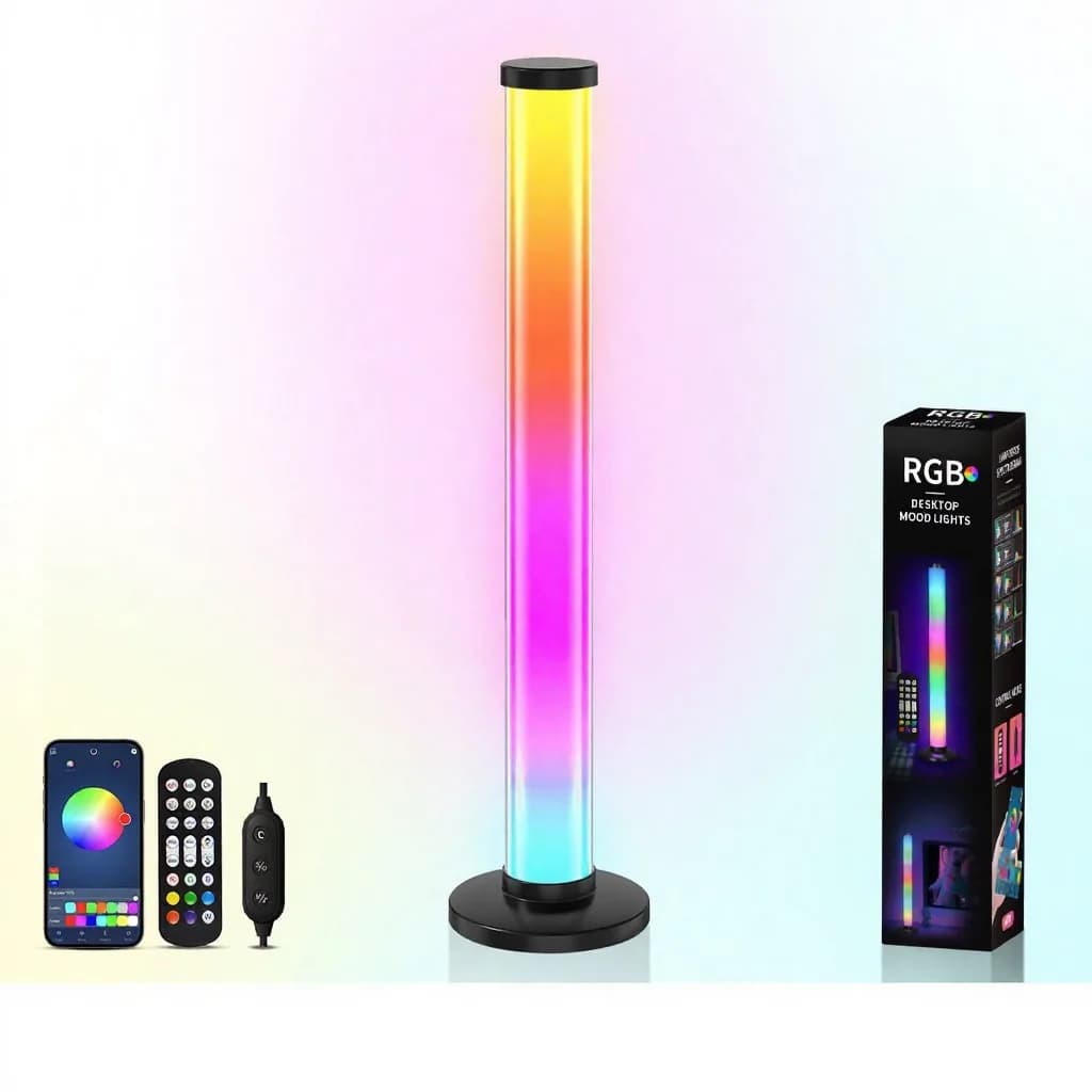 360 fokos RGB hangreaktív hangulatfény USB asztali lámpa