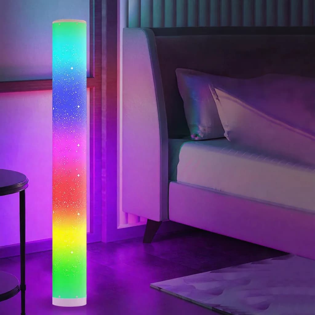 RGB LED állólámpa csillagmintával, távirányítós és alkalmazásvezérléssel