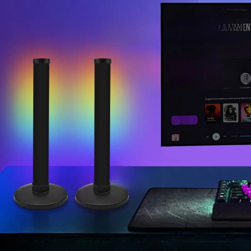 RGB hangulatvilágítás hangszinkronnal és app vezérléssel íróasztalra