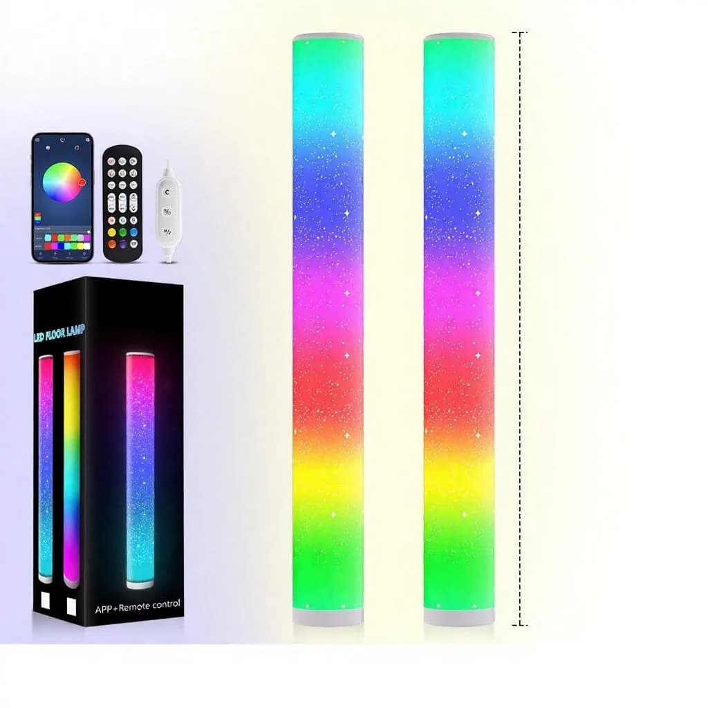 RGB LED állólámpa csillagos hatással és távirányítóval
