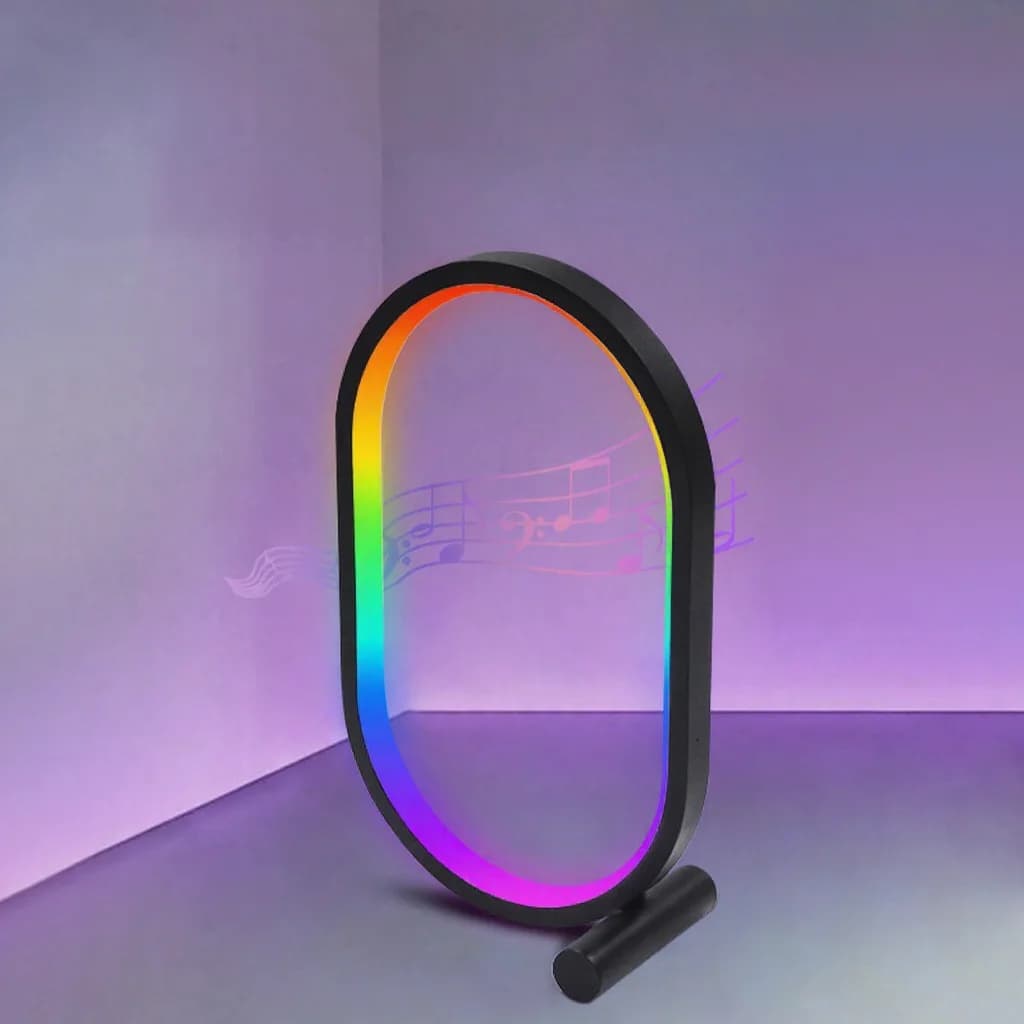 RGB zenei szinkron asztali lámpa alkalmazásvezérléssel és hangreaktív fényekkel