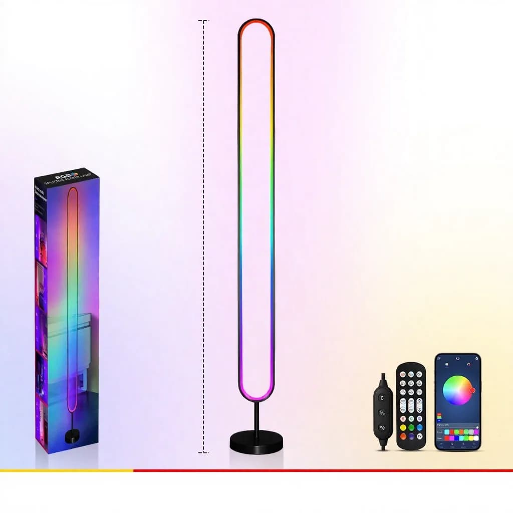 RGB LED hangaktivált hangulatfény applikációs vezérléssel