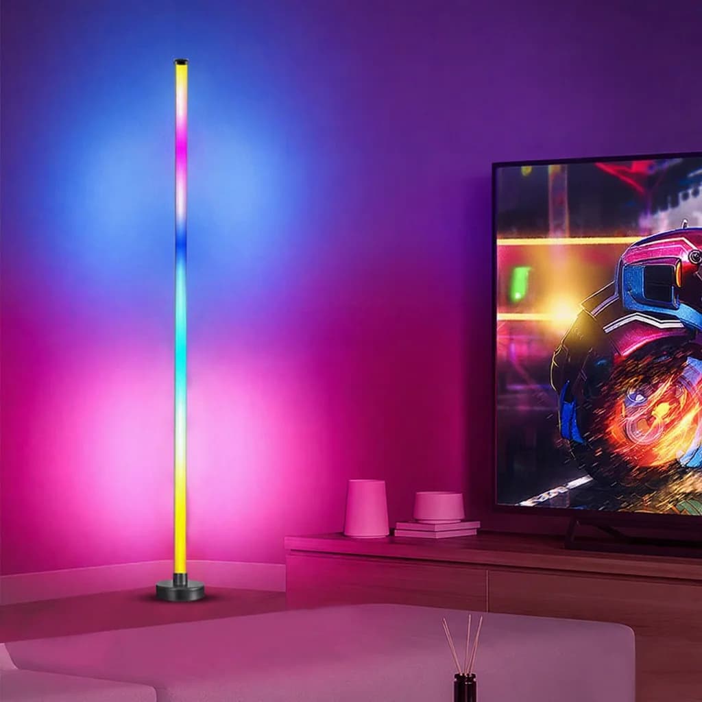 RGB színváltó állólámpa zene szinkronnal és applikációs vezérléssel