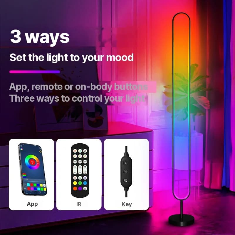 RGB LED hangaktivált hangulatfény applikációs vezérléssel