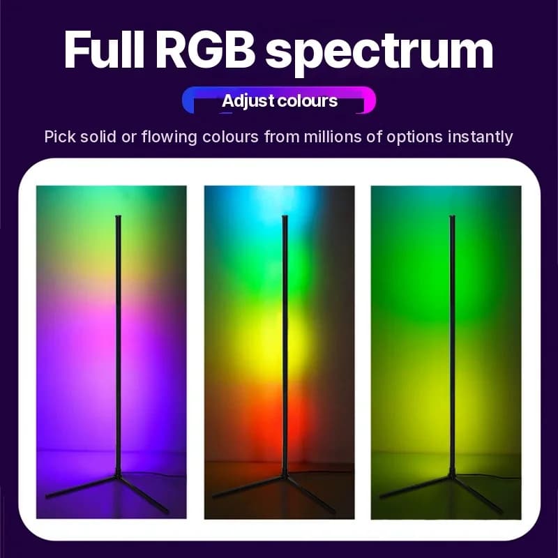 RGB állólámpa zene szinkronnal, távirányítós és applikációs vezérléssel