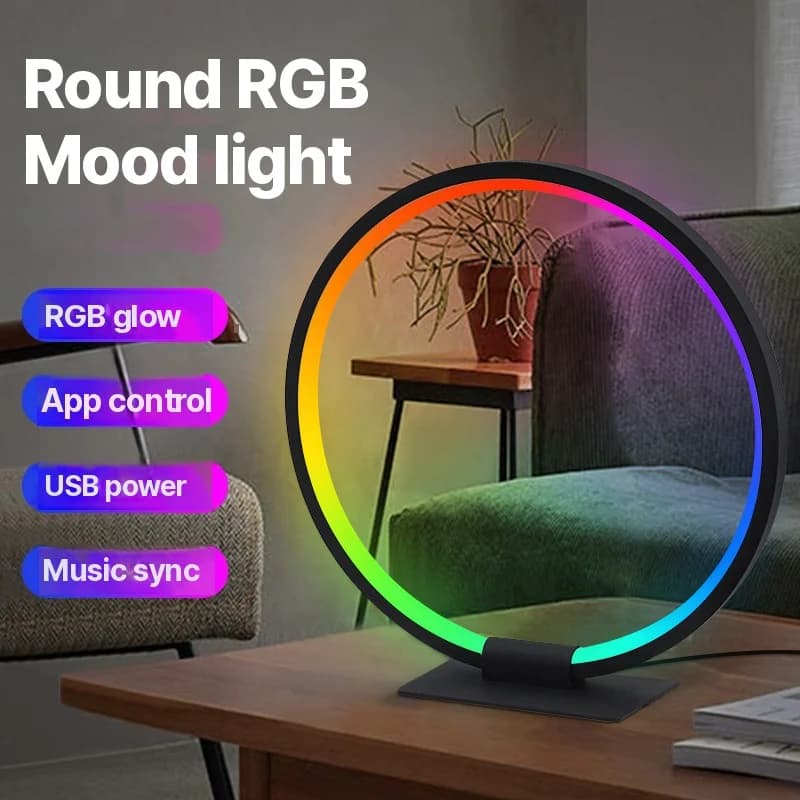 RGB LED hangulat éjjeli fény zenei szinkronnal