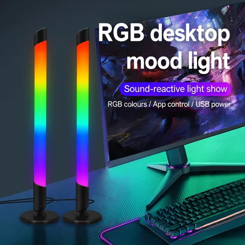 USB zene-szinkronizált RGB hangulatfény asztali gaminghez