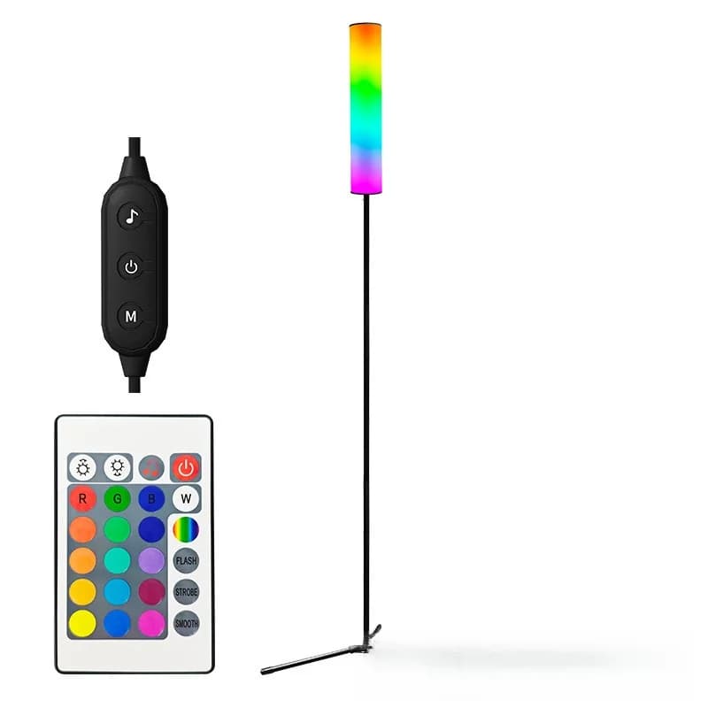 Állítható magasságú LED állólámpa tripod talppal és három színmóddal