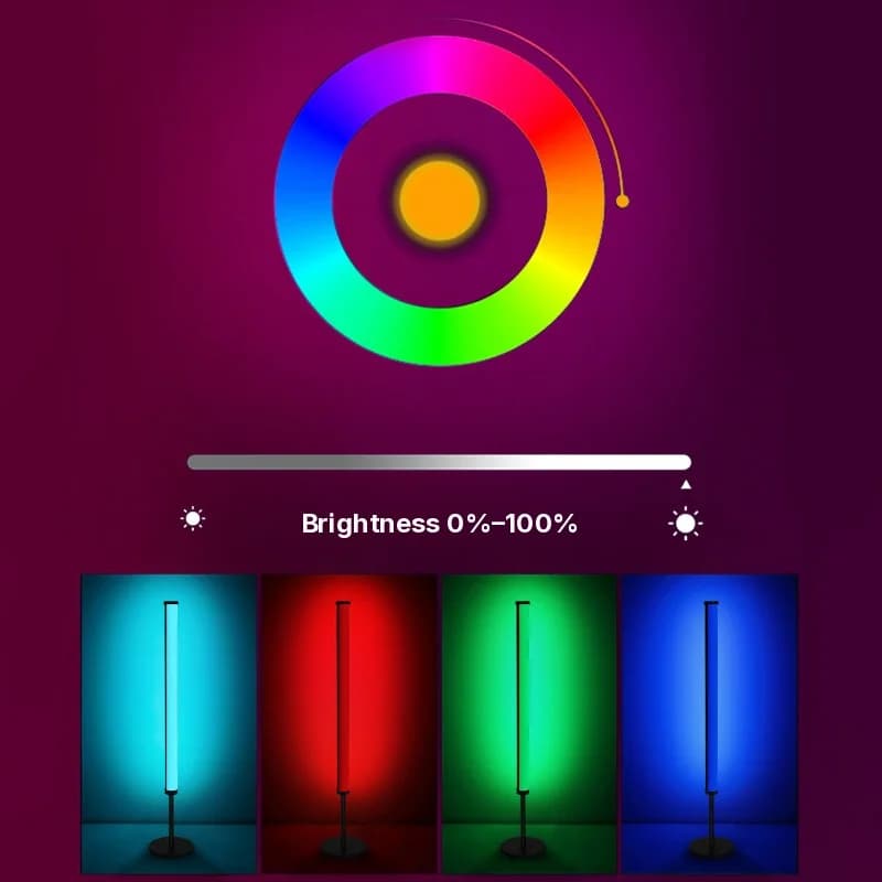 RGB LED asztali hangulatvilágítás zene szinkronnal és app vezérléssel