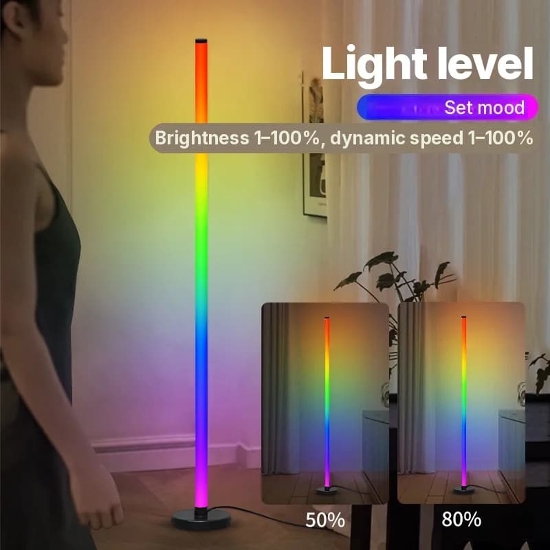RGB összeilleszthető állólámpa zenei szinkronnal és alkalmazásvezérléssel