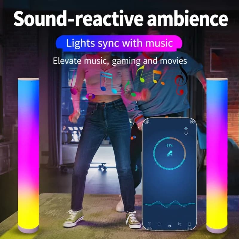 RGB állólámpa távirányítóval és alkalmazásvezérléssel játékszobába