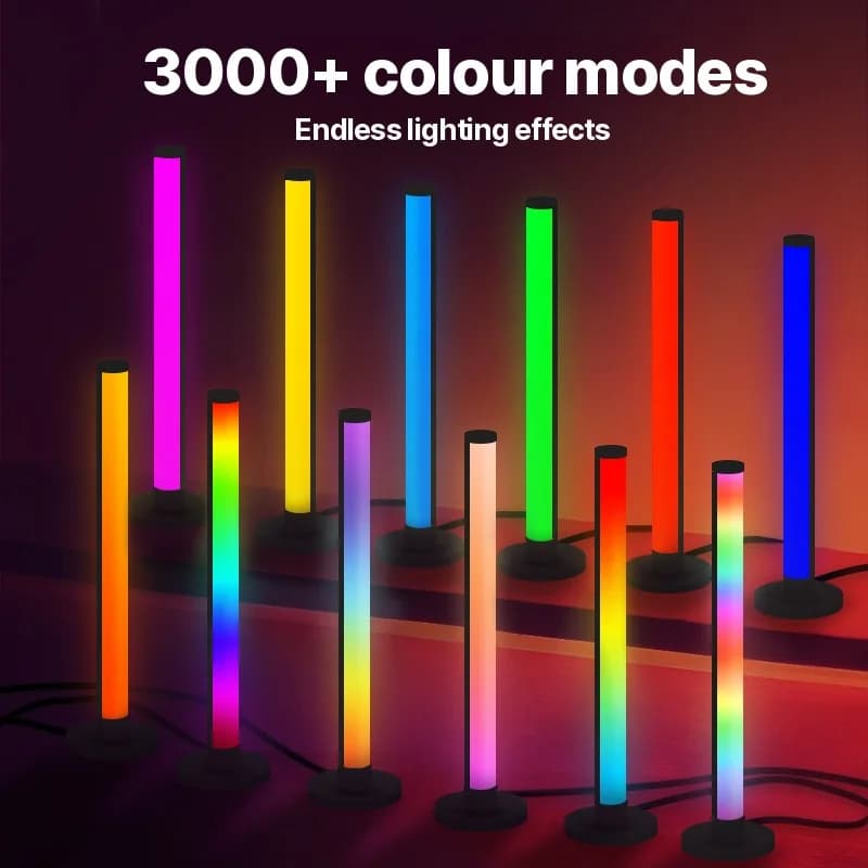 RGB LED asztali lámpa hangreakcióval és app vezérléssel